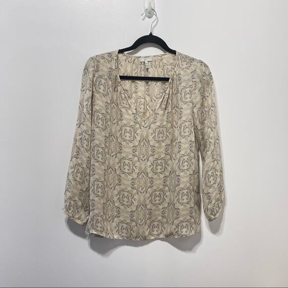 Joie Zambezi Butterfly Print Long Sleeve Blouse Size XXS - Picture 8 of 12